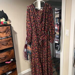 Ava & Viv Multicolor Floral Long Sleeve Dress